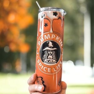 Pumpkin Spice Life Handmade Tumbler